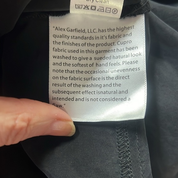 Alex Garfield Button Down Shirt Black - Picture 7 of 7